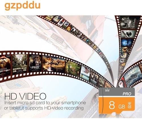 8GB Memory Card,Micro Card with Adapter Class 10 High Speed for Camera,Smartphone,Tablet,Personal Computer - Image 2