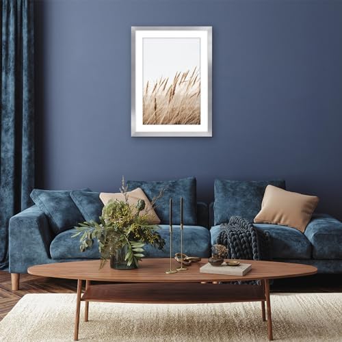 Americanflat 20x28 Poster Frame - Matted to 16x24 - Silver - Image 4