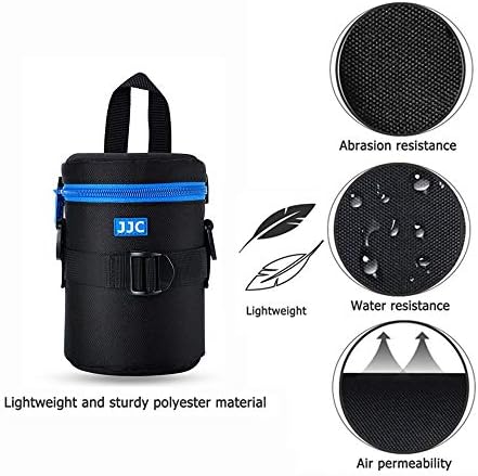 JJC Camera Lens Case Pouch, Padded Bag Fits Lens up to 3.1 x 5.3 (D x L) - Image 3
