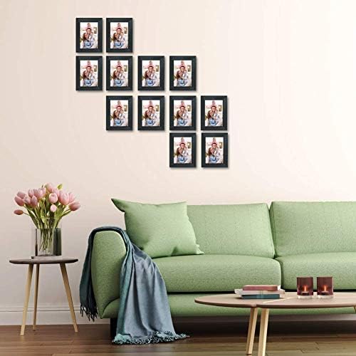 Giftgarden 12 Pack 3.5x5 Picture Frame Black, Multiple 3.5 x 5 Photo Frames Bulk for Tabletop Display or Wall Hanging - Image 6