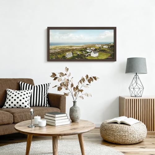DUENPY 14x30 Collage Frame For 14 4x6 Photos Walnut - Image 7