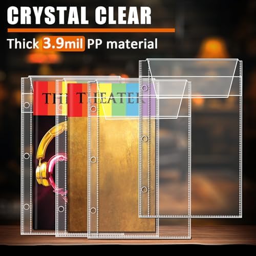 tutata 3 inch Binder with Sleeves, 5.5×8.5 Theater Program Holder - Image 5