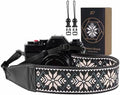 Padwa Lifestyle Camera Strap - 2" Full Grain Leather Ends Camera Straps for Photographers, Vintage Embroidered Cotton Weave Soft Strap Quick Release fits All Cameras by PadwaLifestyleCameraStrap