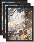 Fxojyvo 10x13 Picture Frame Set of 3 Black Engineered Wood Wall Hanging by Fxojyvo