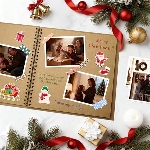 DIY Scrapbook Photo Album,40 Pages,10x10 Inch,Kraft - Image 2
