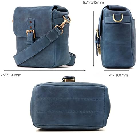 MegaGear Genuine Leather Camera Messenger Bag Mirrorless Portable electronic device cover - Image 4