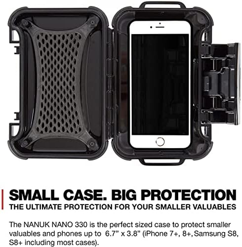 Nanuk 330-0001 Nano Series Waterproof Large Hard Case for Phones, Cameras and Electronics (Black) - Image 3
