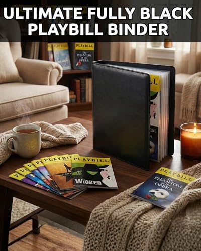 Playbill Binder with Sleeves, Broadway Showbill Organizer Gifts for Theater - Image 7