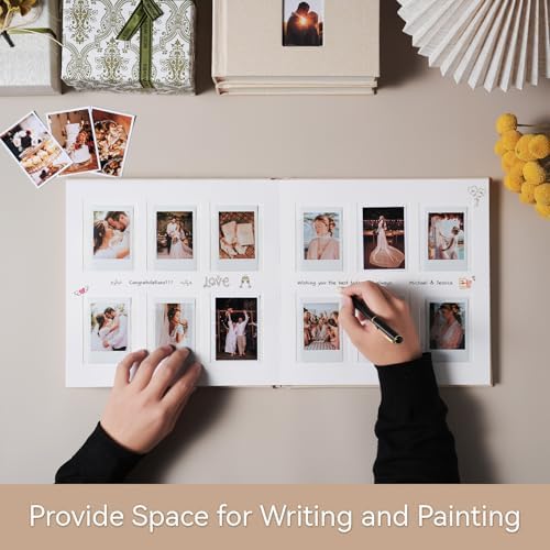 Instax Mini Photo Album with Writing Space, 168 Pockets, Pink - Image 4