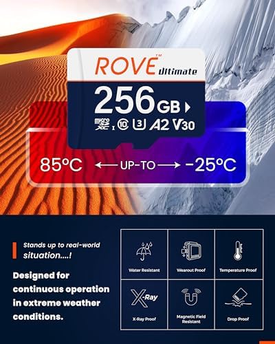 ROVE Ultimate Micro SD Card microSDXC 256GB Memory Card with USB 3.2 Type C Card Reader 170MB/s C10, U3, V30, 4K, A2 for Dash Cam, Android Smart Phones, Tablets, Games (Pack of 2) - Image 4