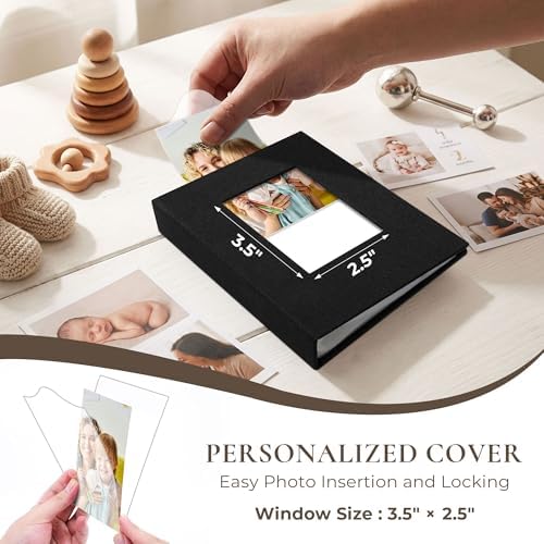 Vienrose 4x6 Mini Photo Album, 2 Pack, 52 Photos, Black - Image 3