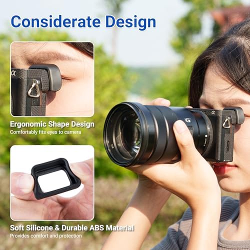 JJC 2-Pack FDA-EP10 Eyecup Eyepiece for Sony A6300 A6100 A6000 Cameras - Image 4