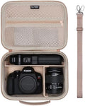 Small Camera Case Bag for Canon EOS Rebel T7/R50//R100 DSLR Camera Beige by LTGEM