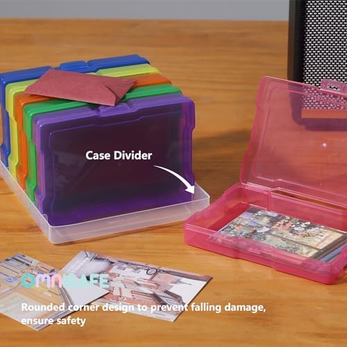 4x6 Photo Storage Cases, 6 Inner Colorful Plastic Craft Container - Image 4