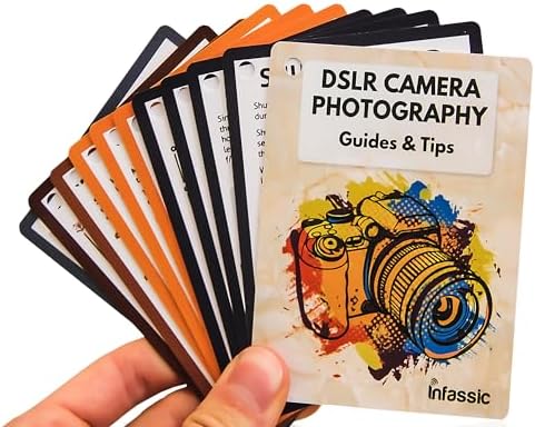 DSLR Camera Photography Cheat Sheet Cards - Photography Accessories for Canon, Nikon, Sony - Quick Reference Flashcards for Photographers - Exposure, Settings, Troubleshooting Guides & Tips - 4” x 3” - Image 4