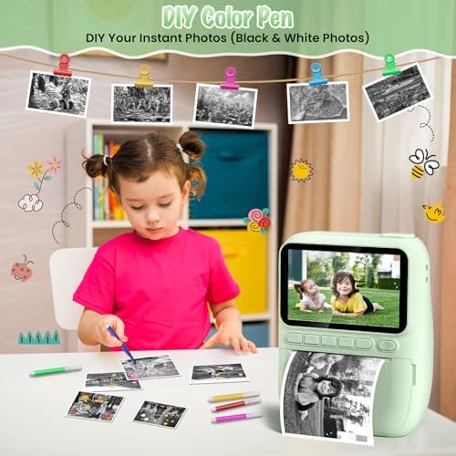 Kids Camera Instant Print, 3.0" HD 32MP 1080P Toddler Digital Camera - Image 6