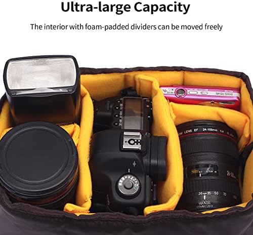 Selens High-Capacity Shockproof DSLR SLR Camera Padded Bag Case - Image 2