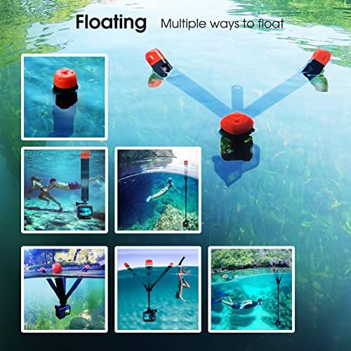 SOONSUN 4-in-1 Floating Selfie Stick Tripod for GoPro Hero 13 12 11 10 9 8 - Image 3