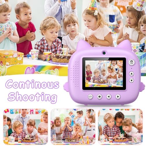 Kids Camera Instant Print, Christmas Birthday Gifts for Girl Boys Kids 3-12 - Image 4
