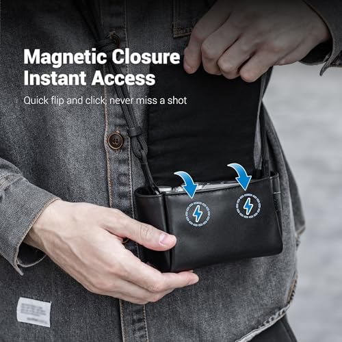 KIWIFOTOS PU Leather Camera Case for Fuji X100VI X100F PowerShot V1 - Image 3