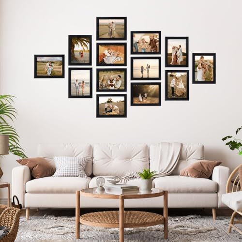 Giftgarden 6x8 Picture Frame Black 6 x 8 Photo Frames Bulk for Wall or Tabletop Display, 12 Pack - Image 4