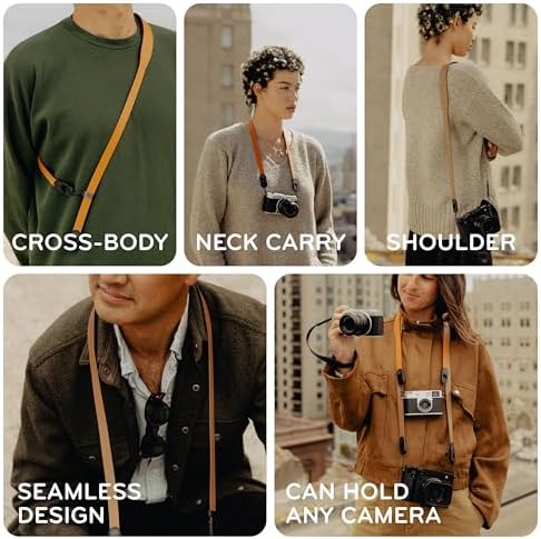 Peak Design Cuff Leather Camera Strap – Quick Release, 100 lb Capacity, for DSLR, Compact & Point-and-Shoot Cameras - Image 3