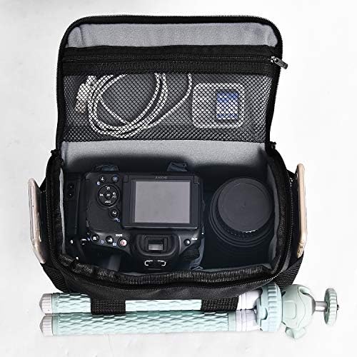 FOSOTO Waterproof (with Rain Cover) Shoulder Camera Case Bag Compatible for Nikon D5600 D750 D3300 Canon Rebel SL2 T7i EOS 80D 60D Sony A77II a68 a99II Travel DLSR SLR Camera Bags - Image 3