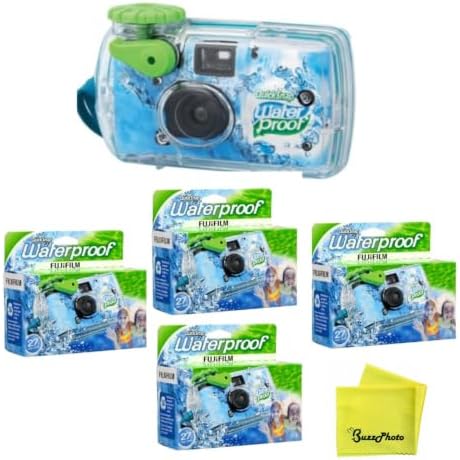 Fujifilm QuickSnap 800 Waterproof 35mm One-Time-Use Disposable Camera (4-Pack) by FUJIFILM