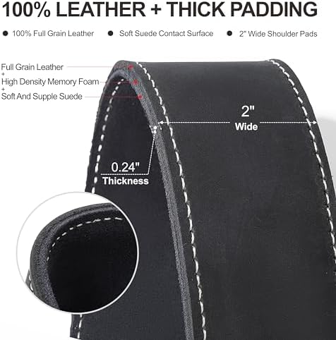 Padwa Lifestyle Black Frosted Single Camera Harness Strap for One Camera - Professional Single Full Grain Leather Camera Harness,Quick Release Gear DSLR Camera Straps for Photographers - Image 2