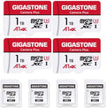 GIGASTONE 1TB Micro SD Card 4-Pack, Camera Plus, Action Camera, A1 Run App for Smartphone, 150MB/s, 4K Video Recording, Micro SDXC UHS-I A1 U3 Class 10 by Gigastone