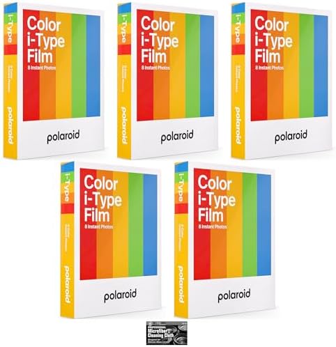 Impossible/Polaroid Color Glossy Instant Film for Polaroid Originals I-Type OneStep2 Camera - 5-Pack by The+Imaging+World