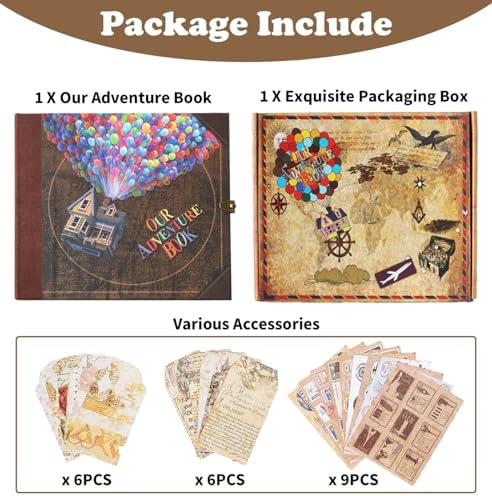 Our Adventure Book Scrapbook Photo Album, Personalized Gifts 8.9*7.7 - Image 6