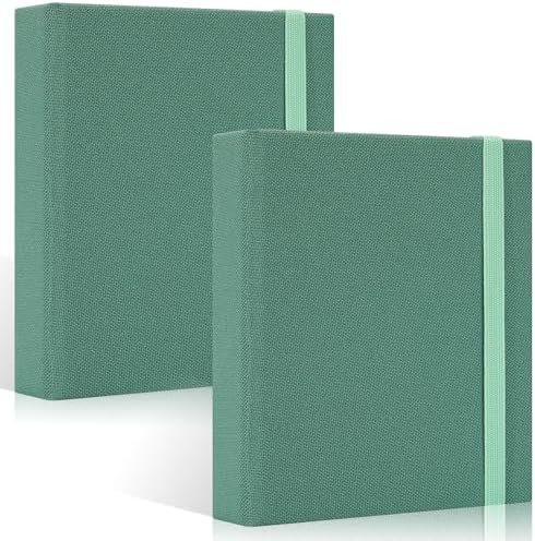 Vienrose Polaroid Photo Album Binding Cloth Photo Book for Instax Fuji 2 x3 Inch Photo Fits Fujifilm Mini 12 11 9 Snap PIC-300 52 Pockets 2 Pack, Aqua by Vienrose