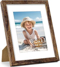 Vittanly 8.5x11 Picture Frame Made of Solid Wood, Dark Brown by Vittanly