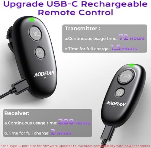 AODELAN for Nikon Camera Rechargeable Wireless Remote Shutter Release - Image 3