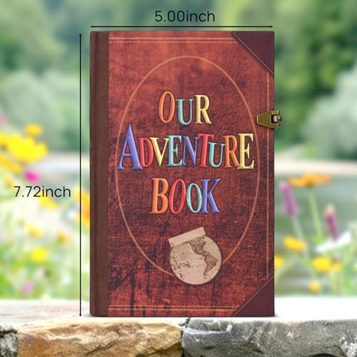 Our Adventure Book Travel Journal & Scrapbook - 164 Page 8.2 * 5.9 inch Scrapbook, Vintage 3D Embossed Photo Album & Travel Diary | Anniversary Wedding Valentine Gift Set for Couples - Image 5
