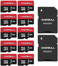 EASTBULL 4GB 10-Pack of Micro SD Cards Class 10 UHS-I U1 SDHC SD Cards Pack by EASTBULL