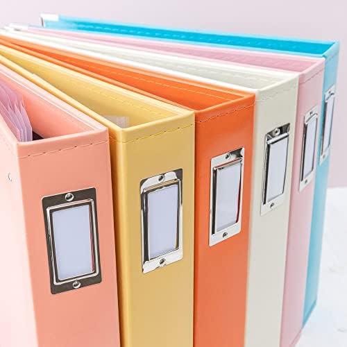 We R Memory Keepers 12x12 Photo Album - Faux Leather with 5 Page Protectors and Spine Label - Snag-Free D-Ring Scrapbooking Memory Album, Acid-Free, Aqua - Image 6