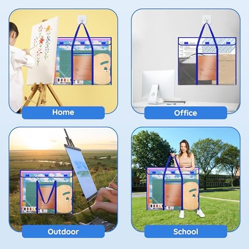 Bulletin Board Poster Storage, Extra-Large Storage Chart Bag 30" x 24", Bulletin Board Sheet Organization (30" X 24") (Pack of 2) - Image 5