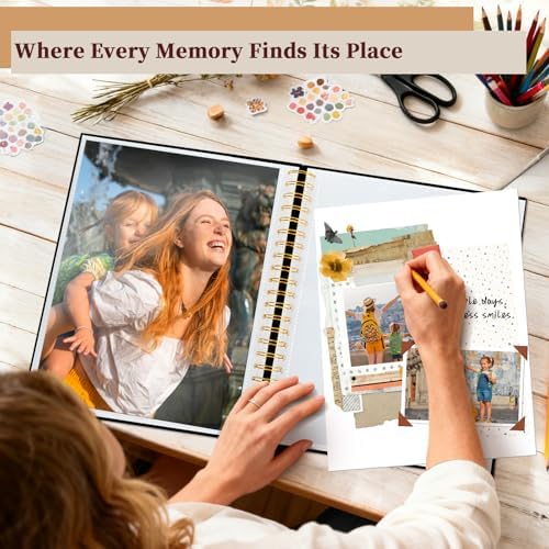 Window Cover Scrapbook Album 8.5x11 in, 30 Sleeves Black - Image 2