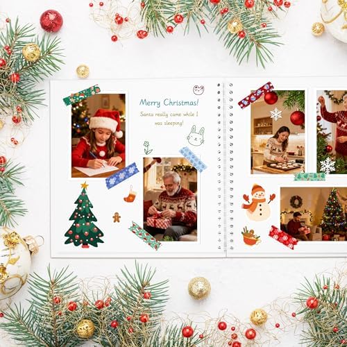 Yopih Scrapbook Album 12x12in, Acid-Free Kraft Paper 50 Sheets 100 Pages - Image 3