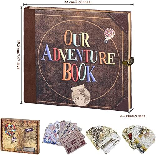 Scrapbook Photo Album Our Adventure Book Embossed Hard Cover - Image 2