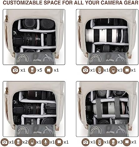 BAGSMART Camera Backpack DSLR Camera Bag Backpacks for Photographers - Image 3