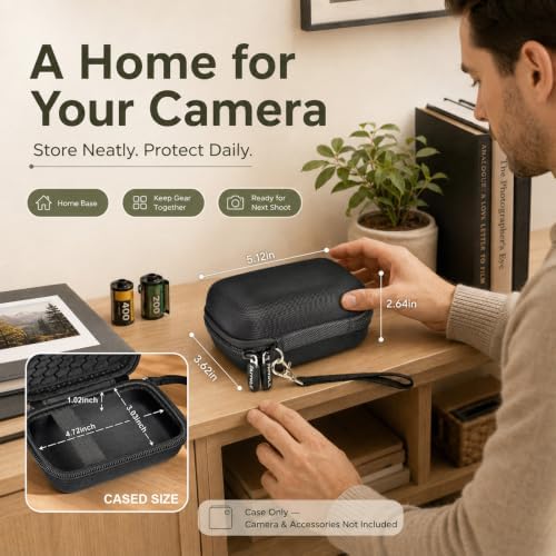 Case for KODAK Snapic A1 35mm Film Camera, Protective Travel Bag(Black) - Image 7