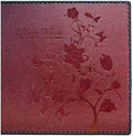 Wine Red Large Self-Adhesive Photo Album, PU Leather Cover by Unknown