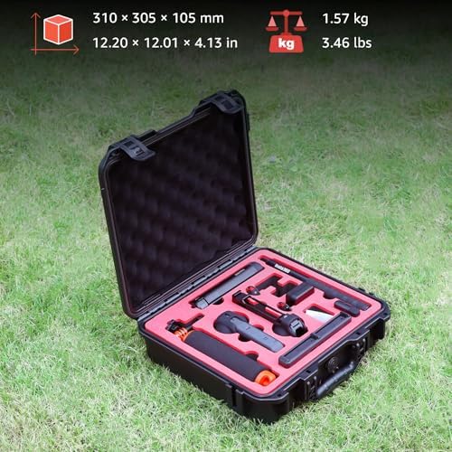 Waterproof Hard Case for Insta360 X5/X4/X3 Camera, Travel Storage Case for X5 Essentials Bundle, Holds 6 Batteries, Selfie Stick, Floating Hand Grip, Lens Guards and Accessories, Shockproof - Image 6