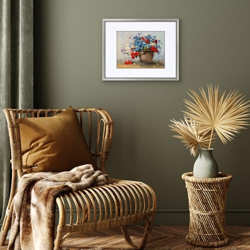 Americanflat 16x20 Vintage Picture Frame - Matted to 11x14 - Silver - Image 6