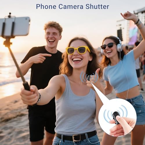 Bluetooth Camera Remote for iPhone with Zoom, Wireless Shutter Clicker - Image 2