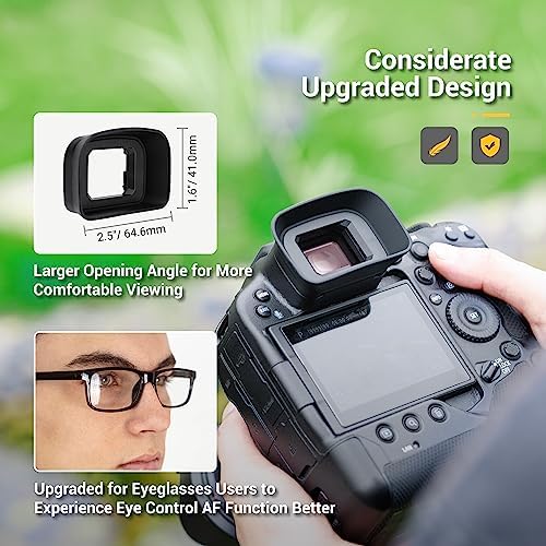Kiwifotos ER-H Long Eyecup Eyepiece Viewfinder for Canon EOS R3 Camera - Image 5
