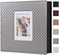 RECUTMS Self Adhesive Photo Album, Large PU Leather Cover, DIY Scrapbook by RECUTMS